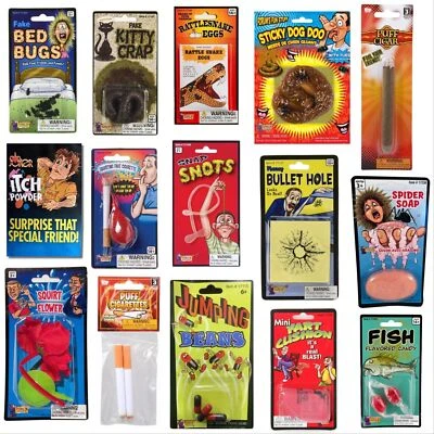 SAVE A BUCK ENTERPRISES,LLC ULTIMATE 15 Gags Jokes Pranks Magic Set - Stink Bombs, Fart, Snots, Itch, etc.
