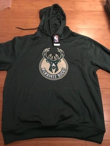 XL Milwaukee Bucks Giannis Antetokounmpo Green Pullover NBA Hoodie Brand New!!! Cover