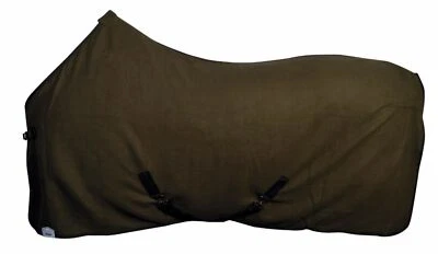 Fleece Abschwitzdecke m Kreuzbegurtung, tolle Qualität, Armygreen Gr. 100-150cm - Bild 1 von 2