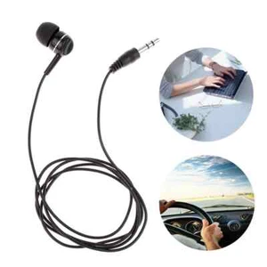Einseitiger Ohrhörer Mono Ohrhörer Fahren Geräuschisolierender Kopfhörer 3,5 mm Stecker - Bild 1 von 26