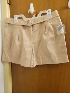Womens Size 10 Average Apt 9 Ava Belted Shorts New Nwt - Picture 1 of 24