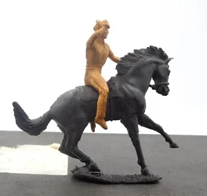 Auburn Mtd Indian with Club(rubber) on a plastic horse. - Picture 1 of 3
