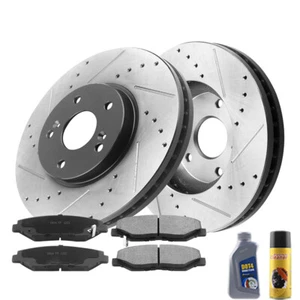 For 2003-08 Honda Pilot 300mm Front Brake Rotors & 4 Pcs Ceramic Pads - Picture 1 of 6