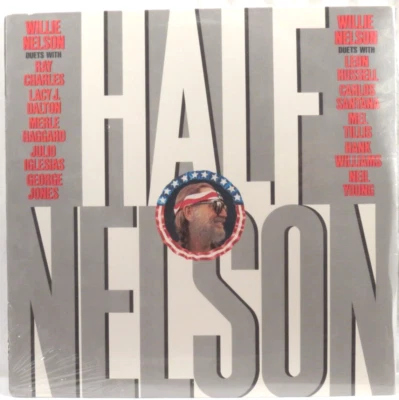 WILLIE NELSON - Half Nelson   1985 1st US Issue Duets Compilation LP SEALED - Image 1 of 2