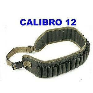 cartuccera caccia cordura verde 26 celle CAL 12 cartucciera calibro in cordura - Foto 1 di 1