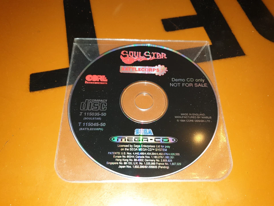 ## SEGA Mega-CD - SoulStar & Battlecorps Demo Disc (nur die CD / disc only) ## - Bild 1 von 1