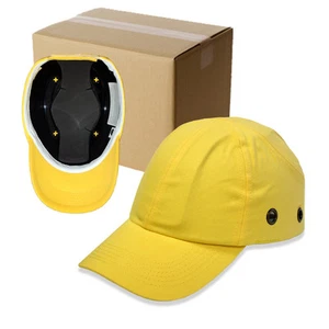 20 Berretti da Baseball Gialli - Cappello Rigido di Sicurezza Leggero Protezione Testa Cappellini - Foto 1 di 12