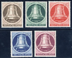 BERLIN 1951, MiNr. 75-79, tadellos postfrisch, gepr. Schlegel, Mi. 100,- - Bild 1 von 1
