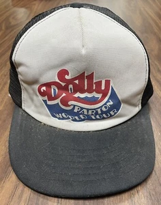 Rare Dolly Parton World Tour 80s Style Trucker Hat - Picture 1 of 5