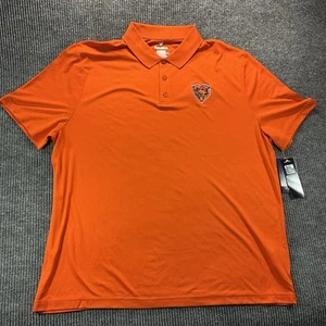 Fanatics Chicago Bears Polo Men’s 2XL Performance Shirt Short Sleeve Orange NFL - Picture 1 of 14