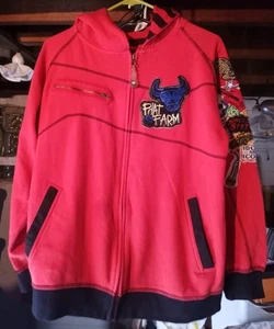 Vintage Phat Farm Red Hoodie HipHop Men's Size Large  - Picture 1 of 10