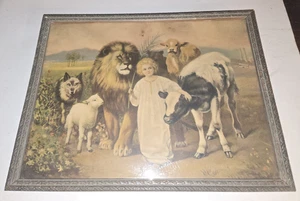 Early 1900s William Strutt "Peace" Print Cockerham Family Knox Indiana Genealogy - Picture 1 of 13