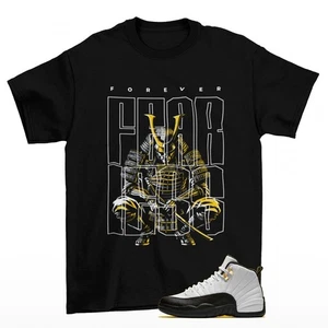 Fearless Sneaker Shirt Black to Match Jordan 12 Taxi CT8013-117 - Picture 1 of 2