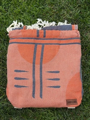 Bolsa de toallas de playa Sand Cloud Endo rosa polvoriento pequeño defecto de hilo nunca lavada Foto 1 de 4