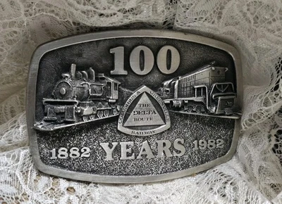 Columbus & Greenville Railway 1882 - 1982 100 周年皮带扣 LE 183/250 — 第 1/4 张图片