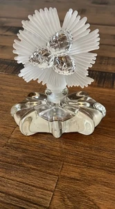 GUNDERSON PAIRPOINT CRYSTAL PERFUME BOTTLE w/  ACORN FROSTED GLASS STOPPER 1940s - Afbeelding 1 van 15
