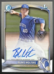 2025 Bowman Chrome Blake Wolters 1st Auto Chrome Prospect Royals #CPA-BW - Picture 1 of 2