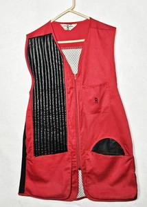 ***Vintage Bob Allen Shooting Vest Red (Size:L) Hunting Practice Pocket MeshBack - Picture 1 of 6