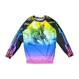 jiu jitsu rash guard Rainbow Unicorn Robot - Picture 1 of 4