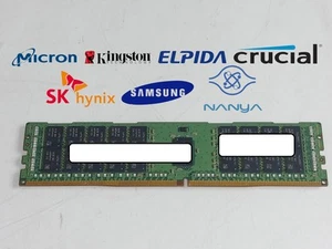 Lot of 2 Major Brand 16 GB DDR4-2400T PC4-19200R 2Rx4 1.2V DIMM Server RAM - Picture 1 of 6