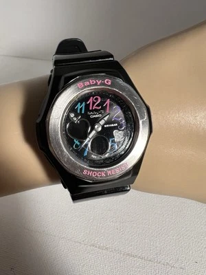 Casio Baby-G Watch 39mm Case Digital Analog Chronograph WT Timer Alarm BGA-101 - Image 1 of 4