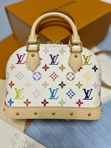 NEW 2025 Authentic LV Louis Vuitton x Murakami Monogram Multicolor White Alma BB - Picture 1 of 23