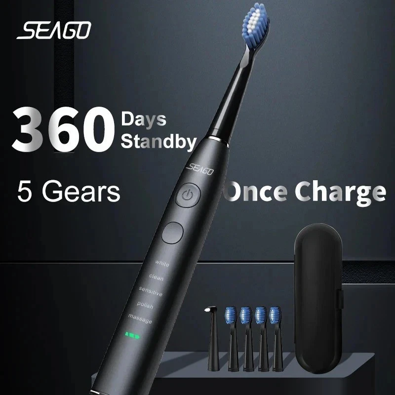 Seago Electric Sonic Toothbrush USB Rechargeable Adult - Image 1 of 1