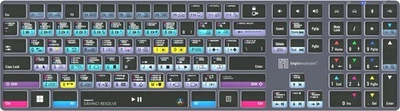 LogicKeyboard Titan Wireless Backlit Keyboard for DaVinci Resolve - Windows - Image 1 of 3