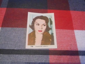 79 FRANCOISE ARNOUL SPAIN SPANISH CARD 1950'S CINE MOVIE CHROME