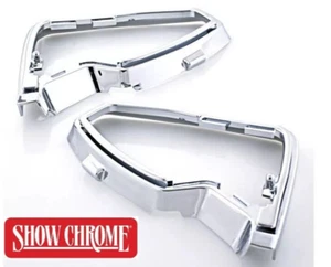 Honda GL1500 Goldwing GL 1500 Gold Wing - CHROME mirror BASE BEZELS / TRIM - Picture 1 of 3