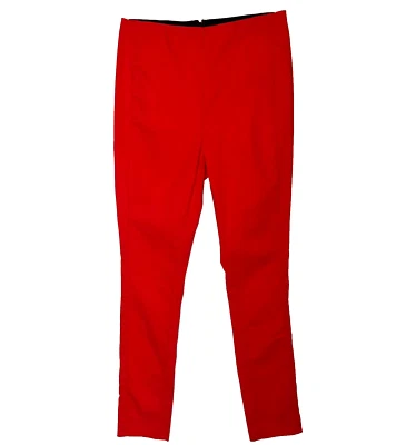 Rag & Bone - Women's Size 6 Cigarette Pants Red Back Zip Cotton Tencel Spandex - Image 1 of 4