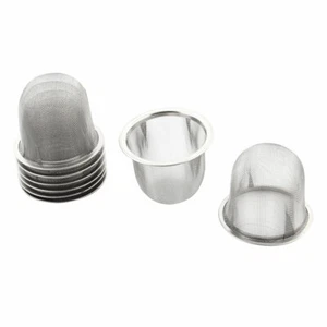 Restaurant Stainless Steel Round Mesh Filter Tea Strainer Silver Tone 8pcs - Picture 1 of 4