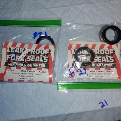 Sellos a prueba de fugas Harley - 7209 - Sellos de horquilla clásicos F21 Foto 1 de 2