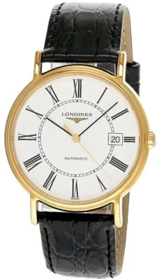 Reloj Longines Presence 38,5 mm esfera blanca cuero para hombre L4.921.2.11.2 Foto 1 de 4