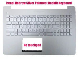 Teclado con reposamanos hebreo de EE. UU. para Asus N550J N550JK N550JX N550JA N550JV N550L - Imagen 1 de 2