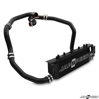 JAPSPEED BLACK FRONT MOUNT INTERCOOLER KIT FOR SUBARU IMPREZA WRX STI NEWAGE - Image 1 of 4