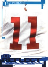 2005 SAGE HIT Football Reflect Blue #R55 USC QB #11 SP (Matt Leinart)