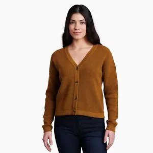NWOT Kuhl | Brynn Merino Waffle Knit Cardigan Sweater, Womens Large - Imagen 1 de 7