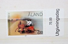 FRANCOBOLLI ALAND 1987 'POMPIERI CAVALLI DIVISE UNIFORMI' MNH** STAMP (CAT.8)