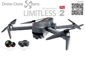 Drone X Pro LIMITLESS 2 GPS 4KUHD 5G WiFi Dual Camera Quadcopter RTH Follow Me - Picture 1 of 12
