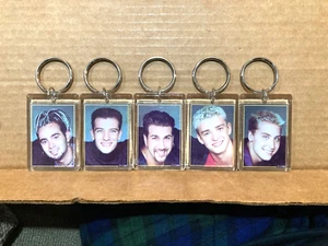 Vintage NSYNC Boy Band Music Memorabilia LOT 4 Keychains of group new - Picture 1 of 1
