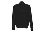 Polo Ralph Lauren Men's size L 100% Merino Wool Black Pull Over