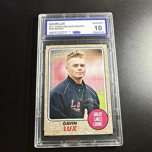 Gavin Lux CCG 10 2017 Topps Heritage Minors - Picture 1 of 2