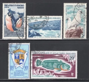 FSAT TAAF Antarctica 1956-1971 Group of 5 Good Stamps VF Used - Picture 1 of 1
