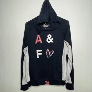Abercrombie & Fitch Hoodie Girls Size 15-16 Blue Long Sleeve Lightweight - Picture 1 of 3