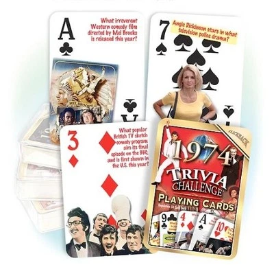 1974 Trivia Playing Cards: Birthday or Anniversary Gift - Image 1 of 2