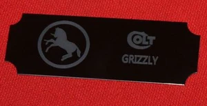 Colt Firearms Grizzly Display Case Plaque  - Picture 1 of 2