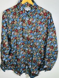 James Meade Liberty Print Shirt Size 20 Cotton Long Sleeves - Picture 1 of 13