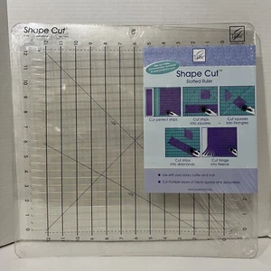Shape Cut  Slotted Ruler Cutting Tool Cutter Mat Multiple Strips 16X16.5” - Picture 1 of 5