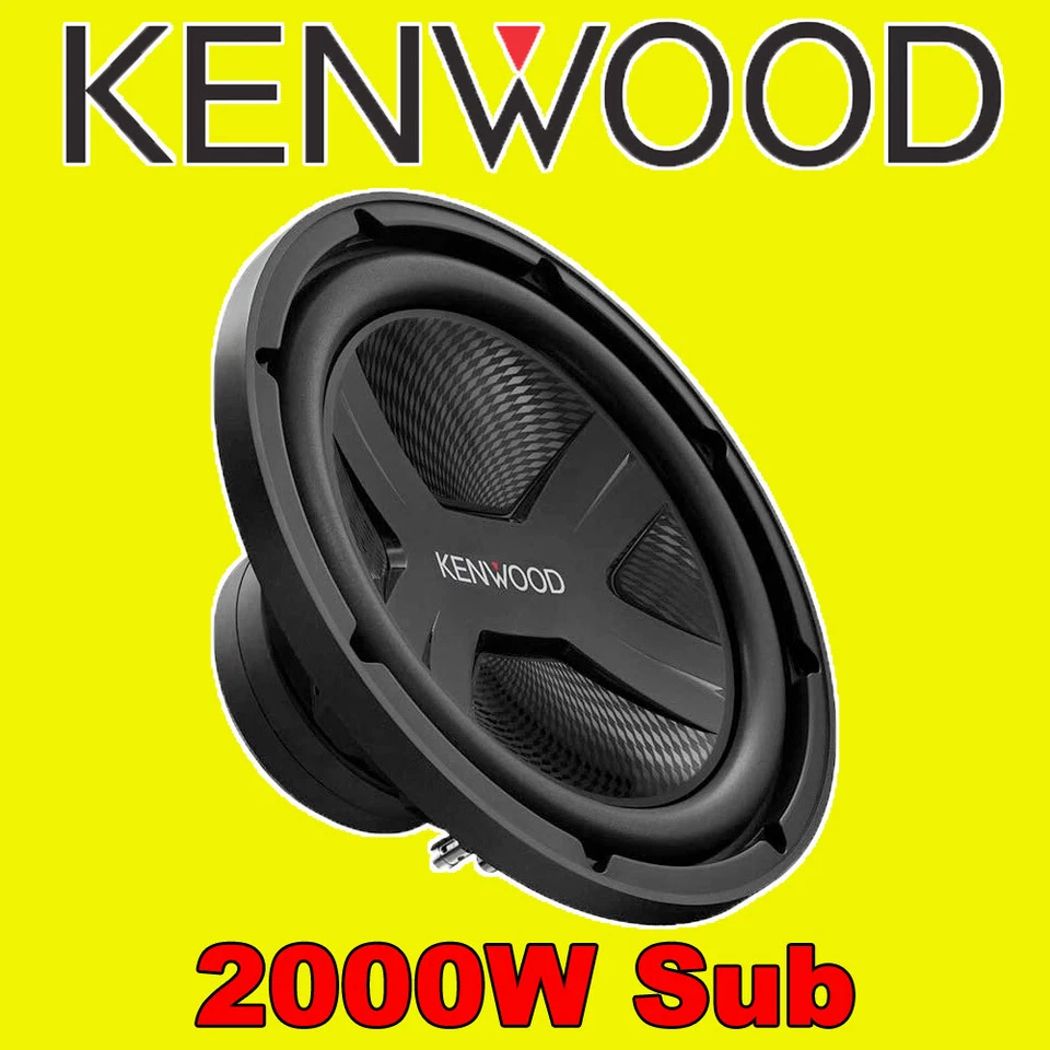 KENWOOD 12" 2000W POWER CAR AUDIO BASS SUB SUBWOOFER 4 OHM BRAND NEW WOOFER - Image 1 of 1